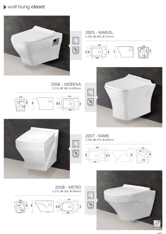 Wall Hung Toilet